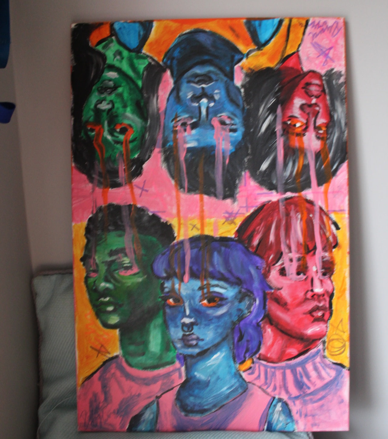 'The People' Original Acrylic Painting