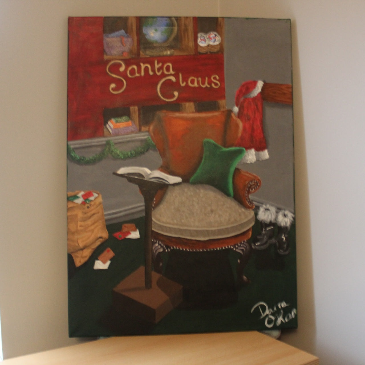 'Santa's Office' Original Acrylic Paintings